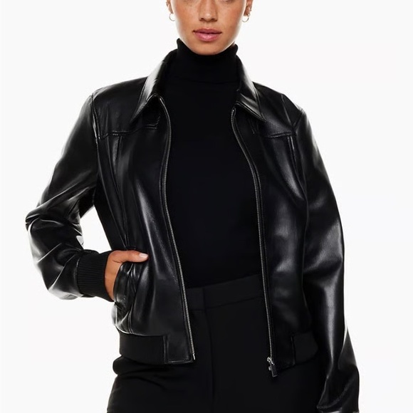 Aritzia Leather Bomber Jacket Mackage For Aritzia Bomber Leather